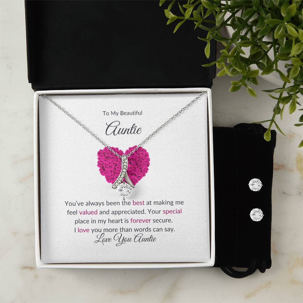 Earrings & Necklace Set Gift For Aunt | Perfect Gift For Aunt - SOUVMOUR
