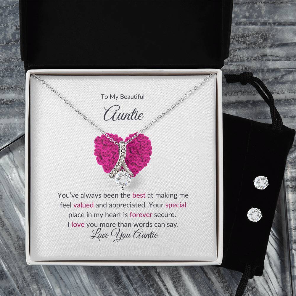 Earrings & Necklace Set Gift For Aunt | Perfect Gift For Aunt - SOUVMOUR