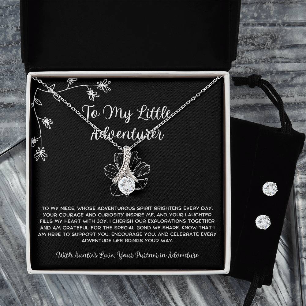 To My Little Adventurer - From Aunt to Niece Alluring Beauty With Earrings - SOUVMOUR