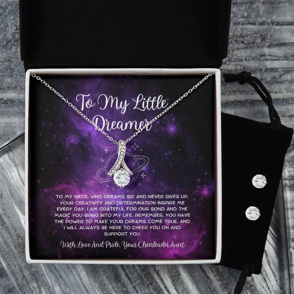To My Little Dreamer - From Aunt to Niece Alluring Beauty With Earrings - SOUVMOUR