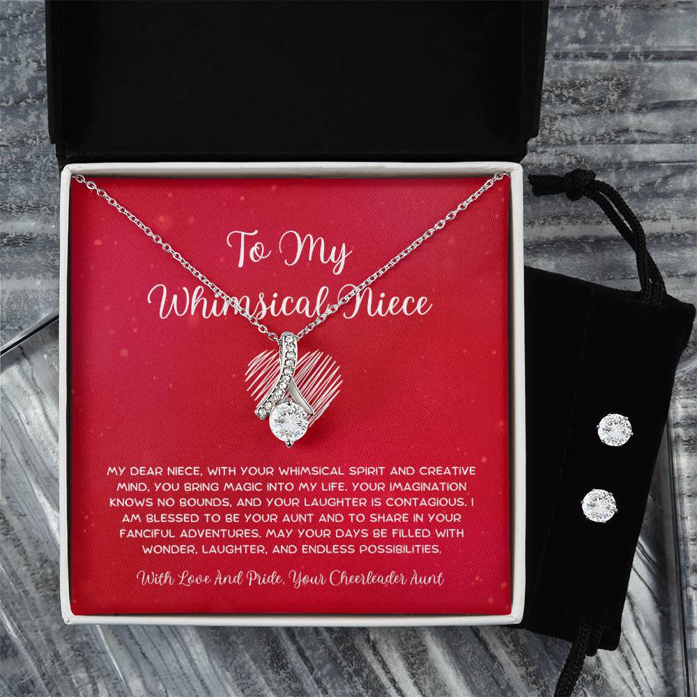 To My Whimsical Niece - From Aunt to Niece Alluring Beauty With Earrings - SOUVMOUR