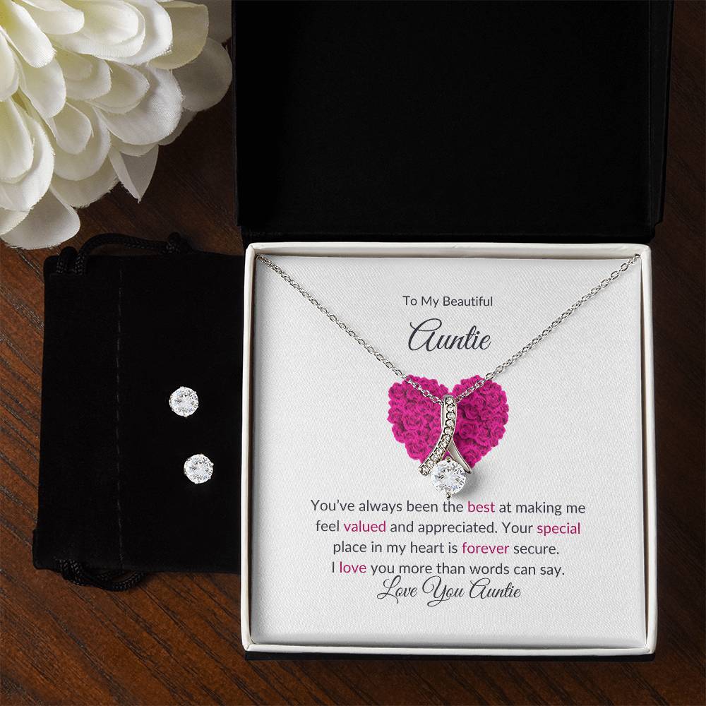 Earrings & Necklace Set Gift For Aunt | Perfect Gift For Aunt - SOUVMOUR