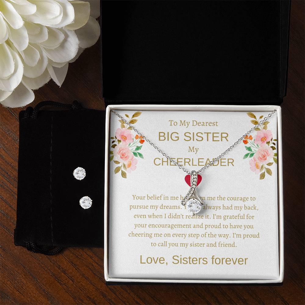 To My Dearest Big Sister | Beauty Necklace & Earring Bundle | A Gift of Love and Gratitude