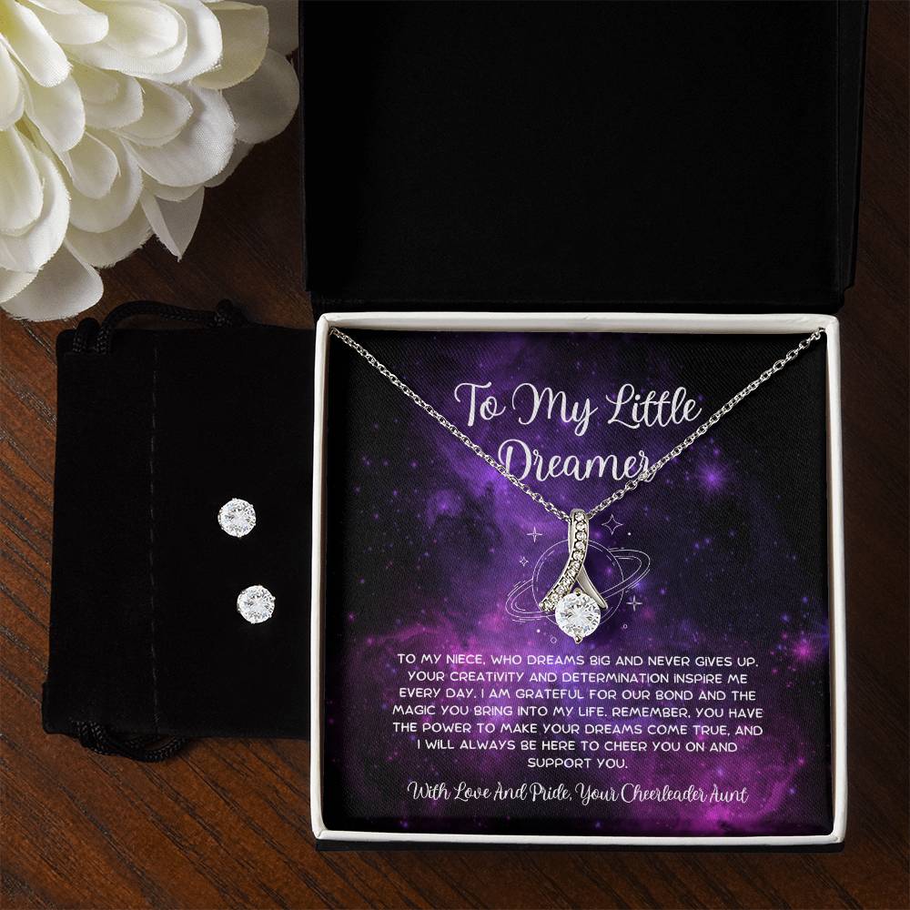 To My Little Dreamer - From Aunt to Niece Alluring Beauty With Earrings - SOUVMOUR