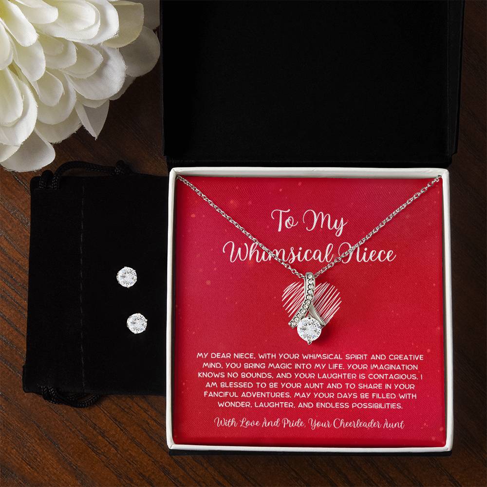 To My Whimsical Niece - From Aunt to Niece Alluring Beauty With Earrings - SOUVMOUR