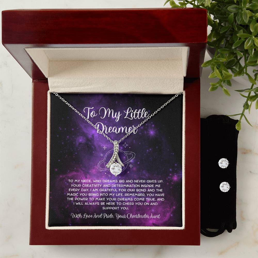 To My Little Dreamer - From Aunt to Niece Alluring Beauty With Earrings - SOUVMOUR