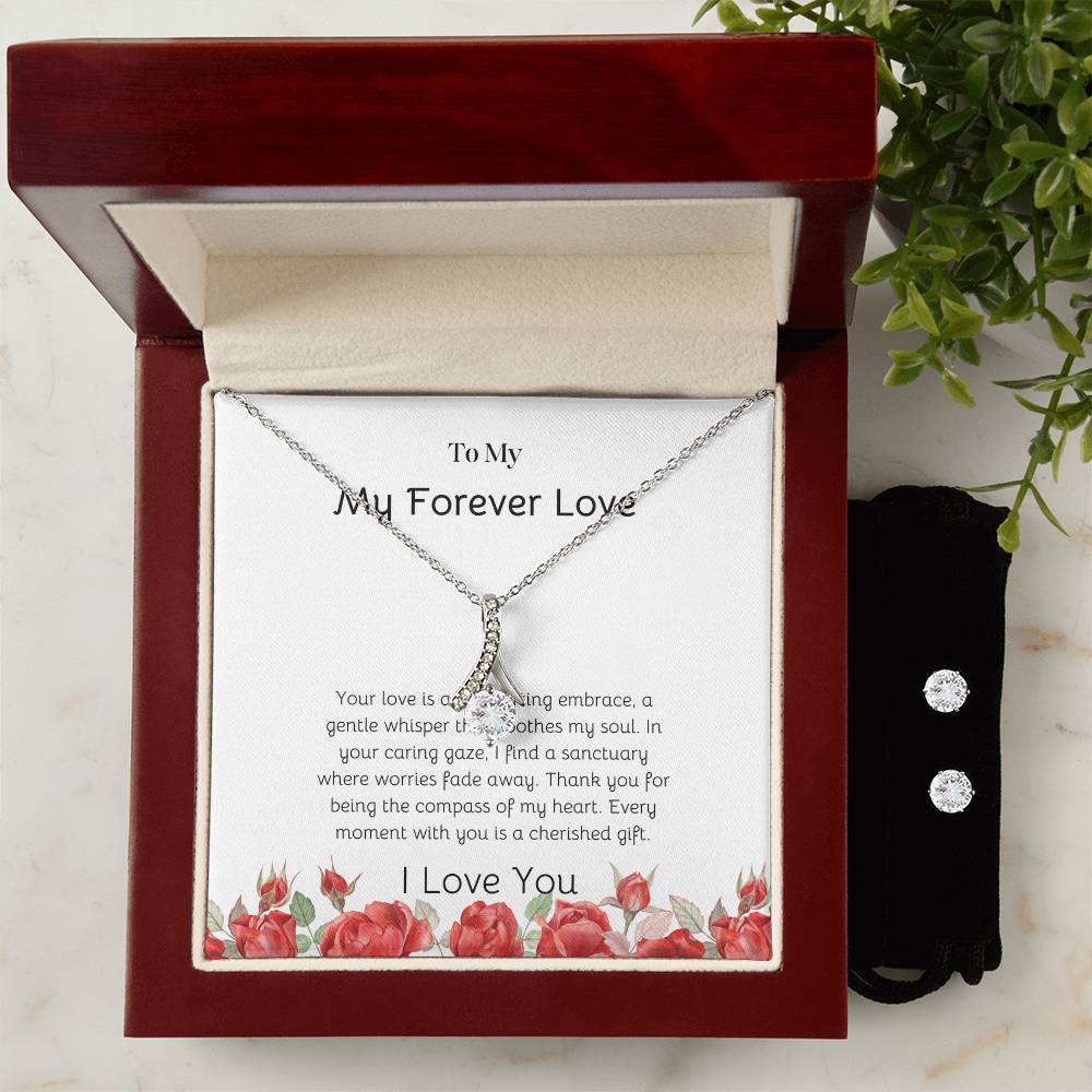 Alluring Beauty Jewelry Set for Girlfriend | Stunning Earrings for Her - SOUVMOUR