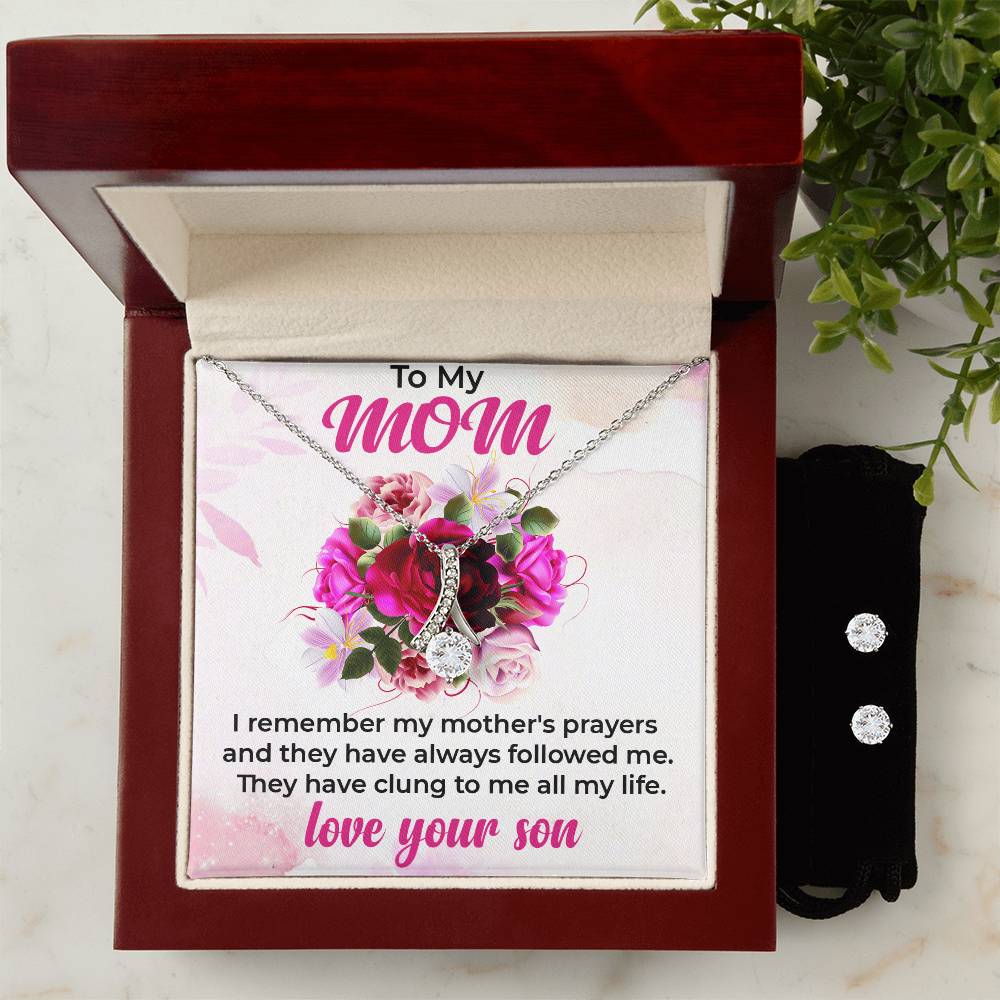 To My Beautiful Mom | Stunning Alluring Beauty Jewelry Set from Son