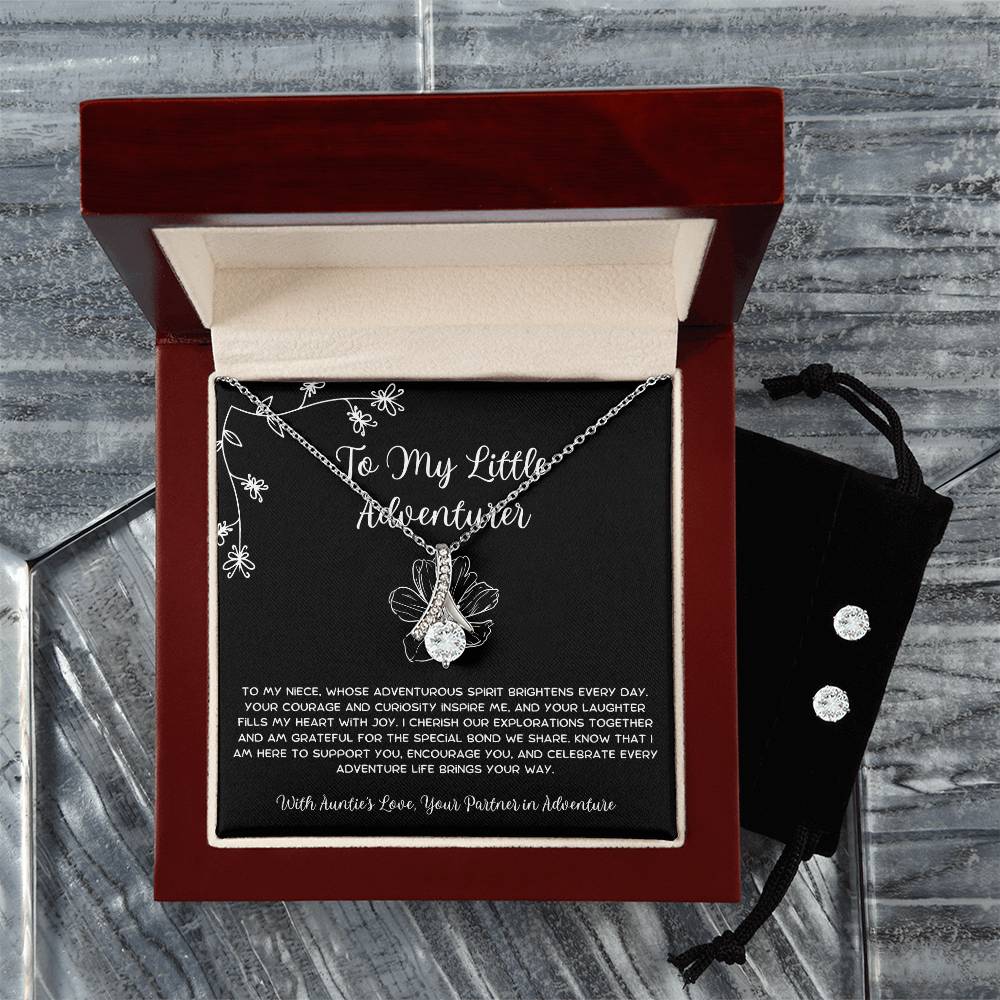 To My Little Adventurer - From Aunt to Niece Alluring Beauty With Earrings - SOUVMOUR