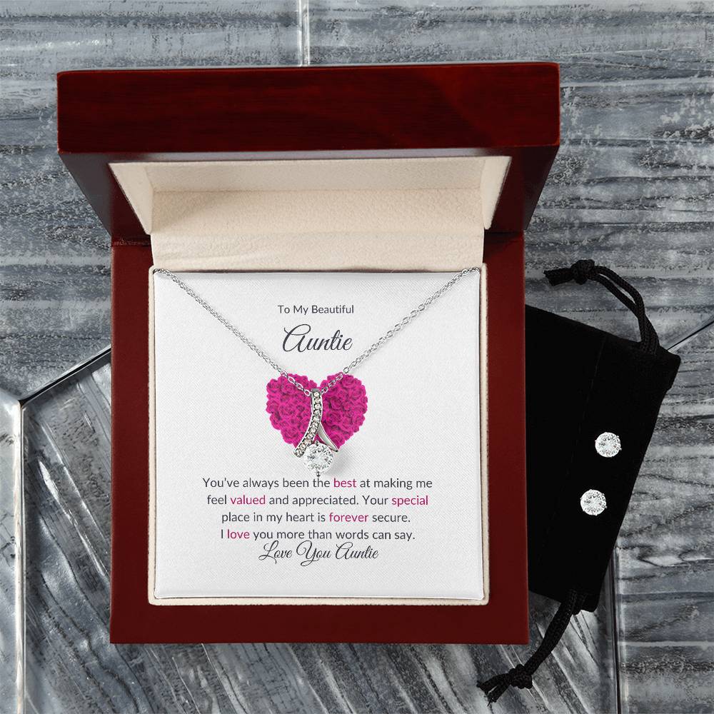 Earrings & Necklace Set Gift For Aunt | Perfect Gift For Aunt - SOUVMOUR