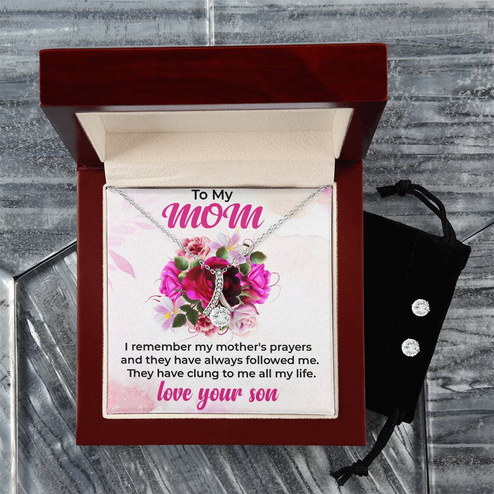 To My Beautiful Mom | Stunning Alluring Beauty Jewelry Set from Son