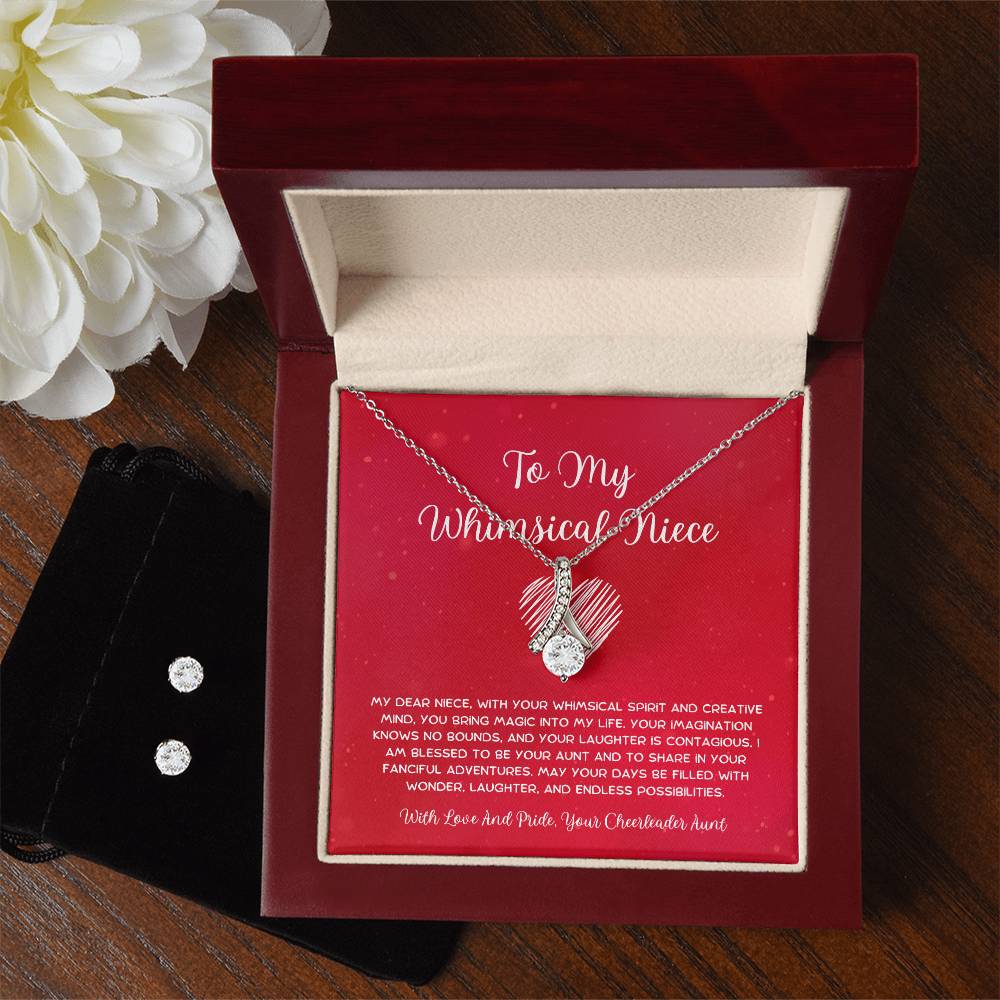 To My Whimsical Niece - From Aunt to Niece Alluring Beauty With Earrings - SOUVMOUR
