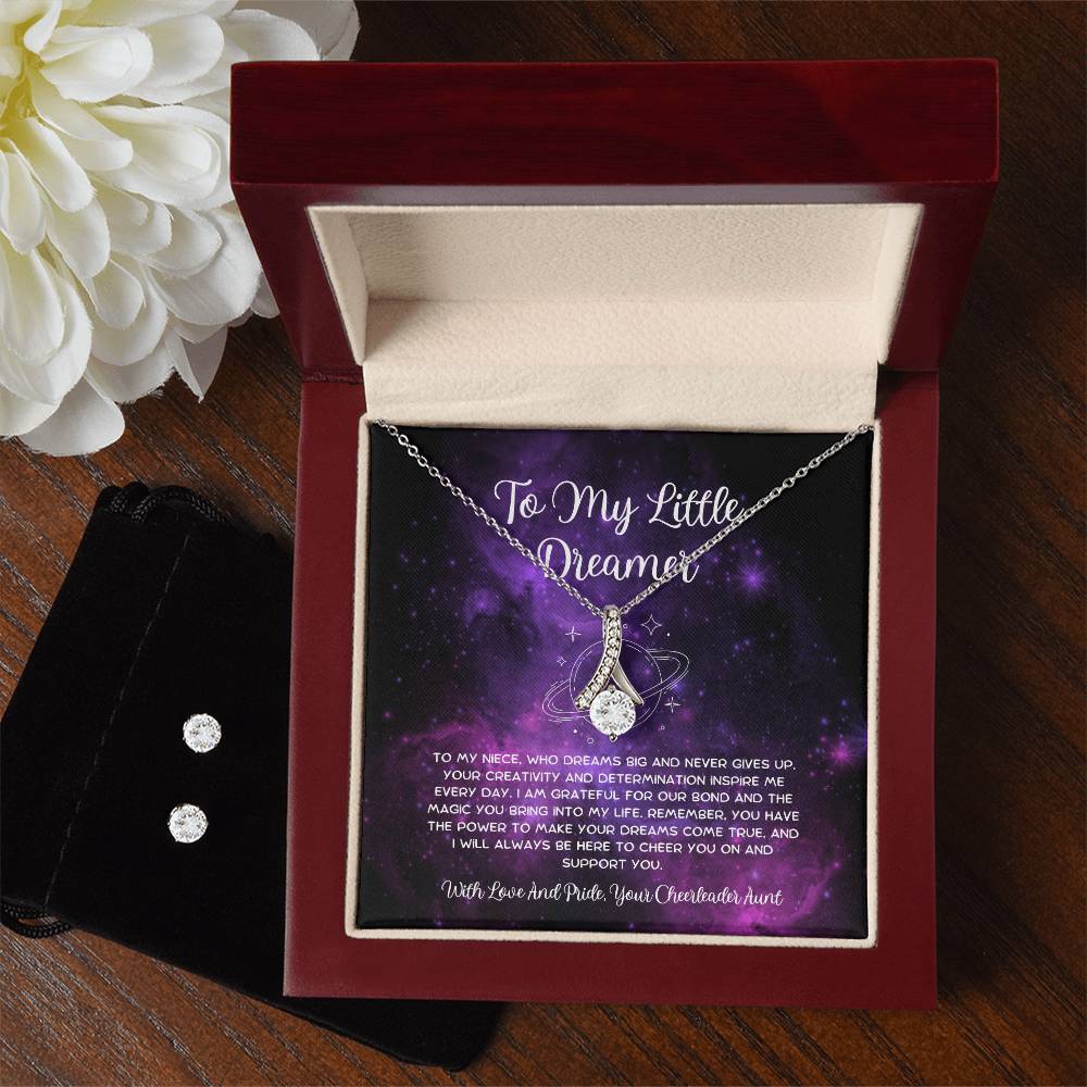 To My Little Dreamer - From Aunt to Niece Alluring Beauty With Earrings - SOUVMOUR