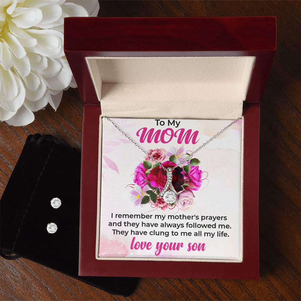 To My Beautiful Mom | Stunning Alluring Beauty Jewelry Set from Son