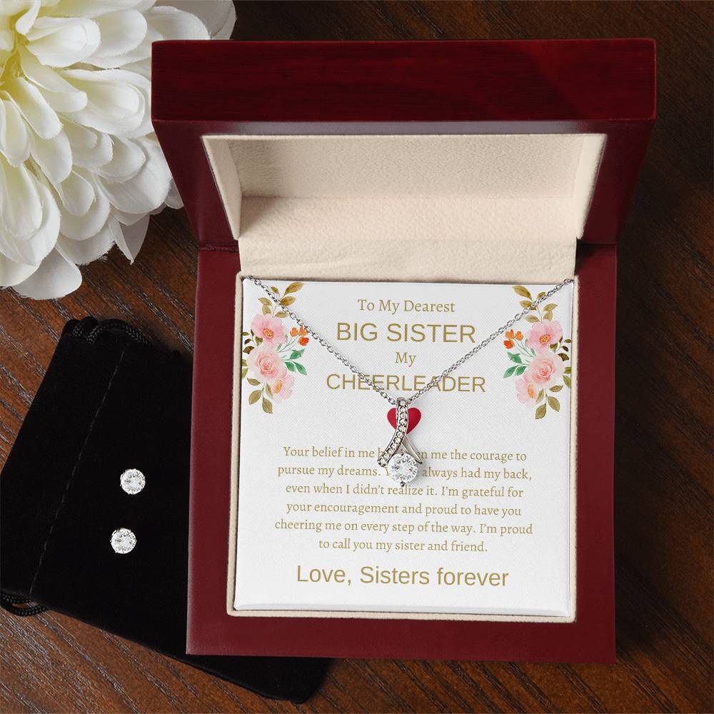 To My Dearest Big Sister | Beauty Necklace & Earring Bundle | A Gift of Love and Gratitude