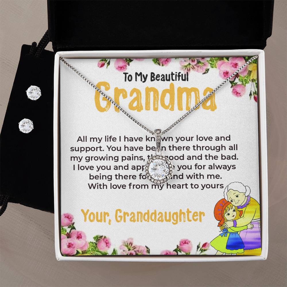 To My Beautiful Grandma | Eternal Hope Necklace Gift from Granddaughter | Gift for Grandma