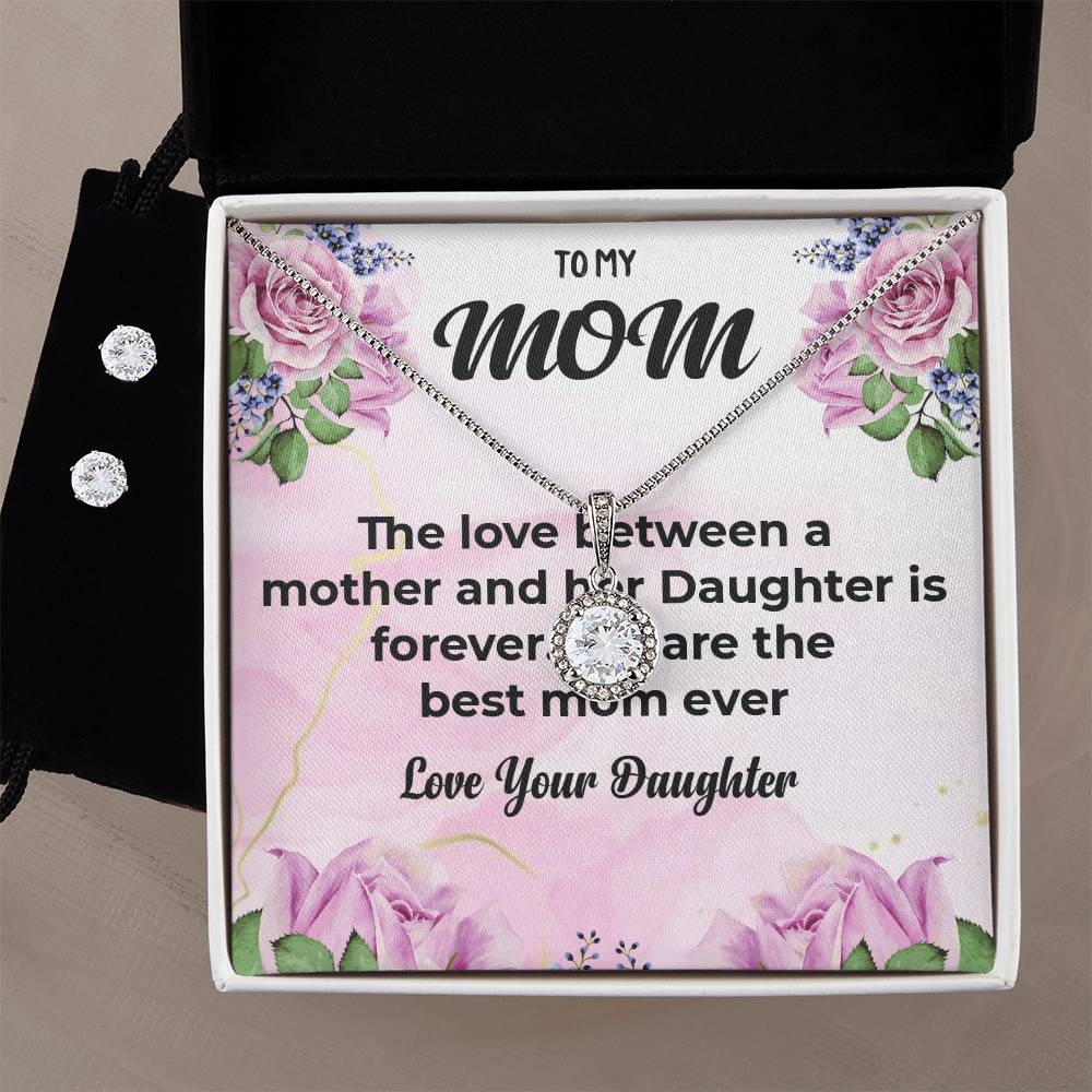 To My Mom | Heartfelt Eternal Hope Jewelry Set | A Gift for My Loving Mom | Necklace Gift For Mom