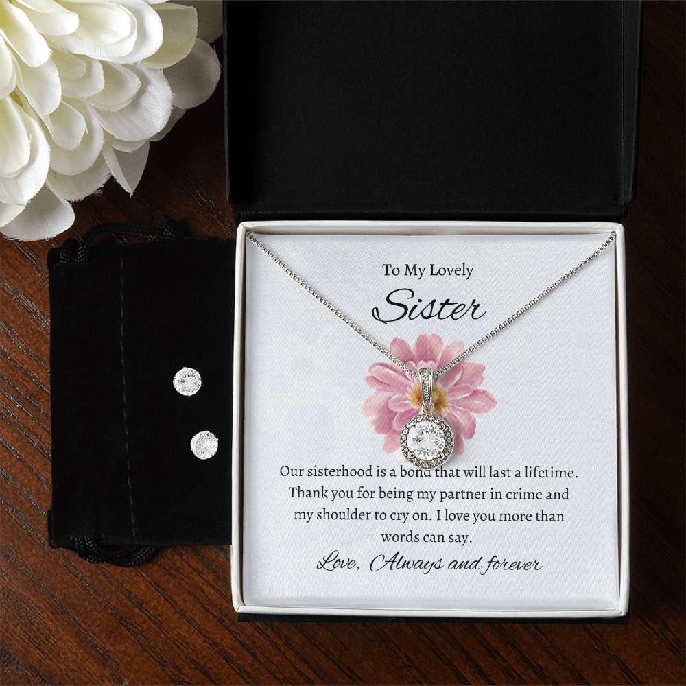 To My Lovely Sister – Sweet Hope Set | Necklace Gift For Sister