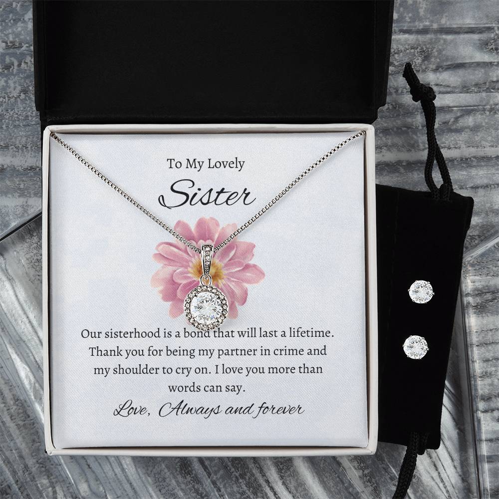 To My Lovely Sister – Sweet Hope Set | Necklace Gift For Sister