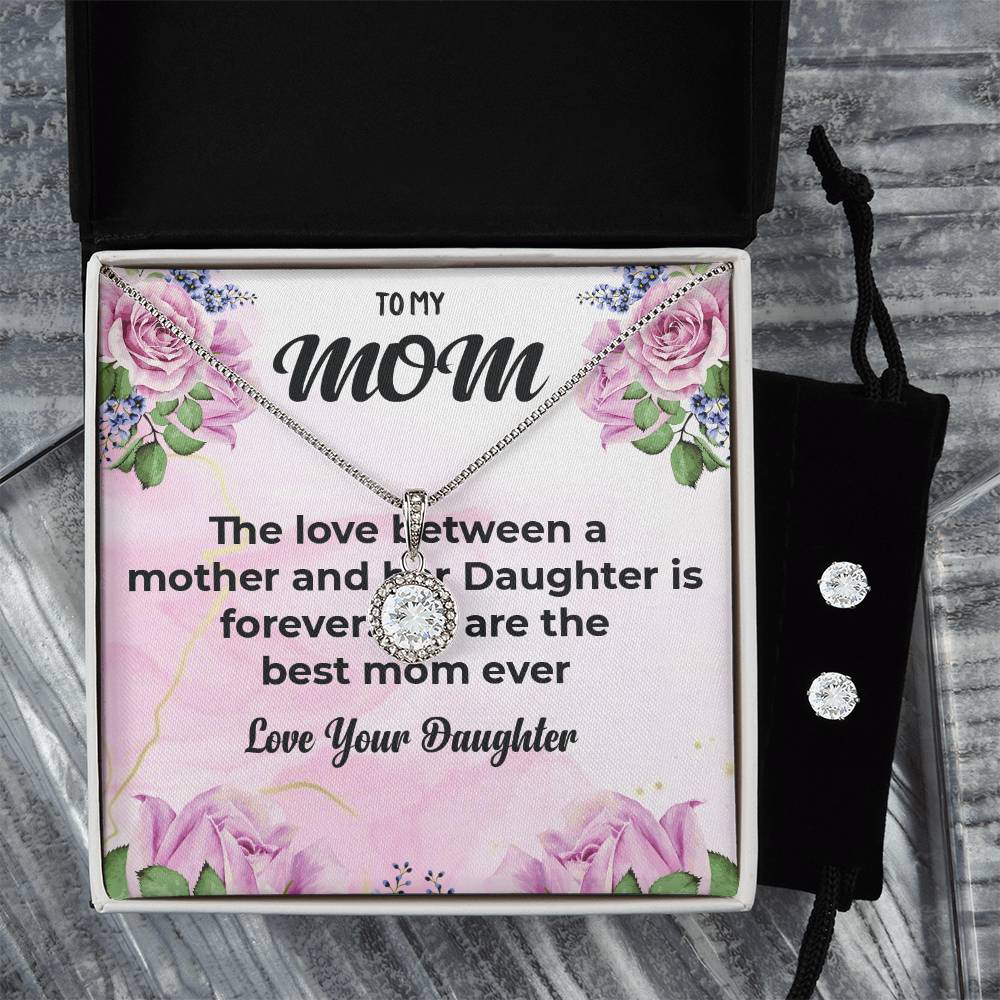 To My Mom | Heartfelt Eternal Hope Jewelry Set | A Gift for My Loving Mom | Necklace Gift For Mom