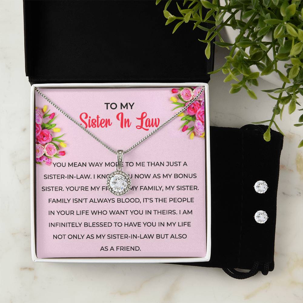 To My Sister-in-Law | Eternal Hope Necklace & Earring Set | Gift for Sister-in-Law