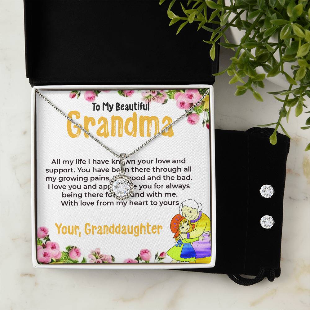 To My Beautiful Grandma | Eternal Hope Necklace Gift from Granddaughter | Gift for Grandma
