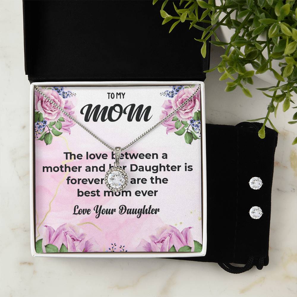 To My Mom | Heartfelt Eternal Hope Jewelry Set | A Gift for My Loving Mom | Necklace Gift For Mom