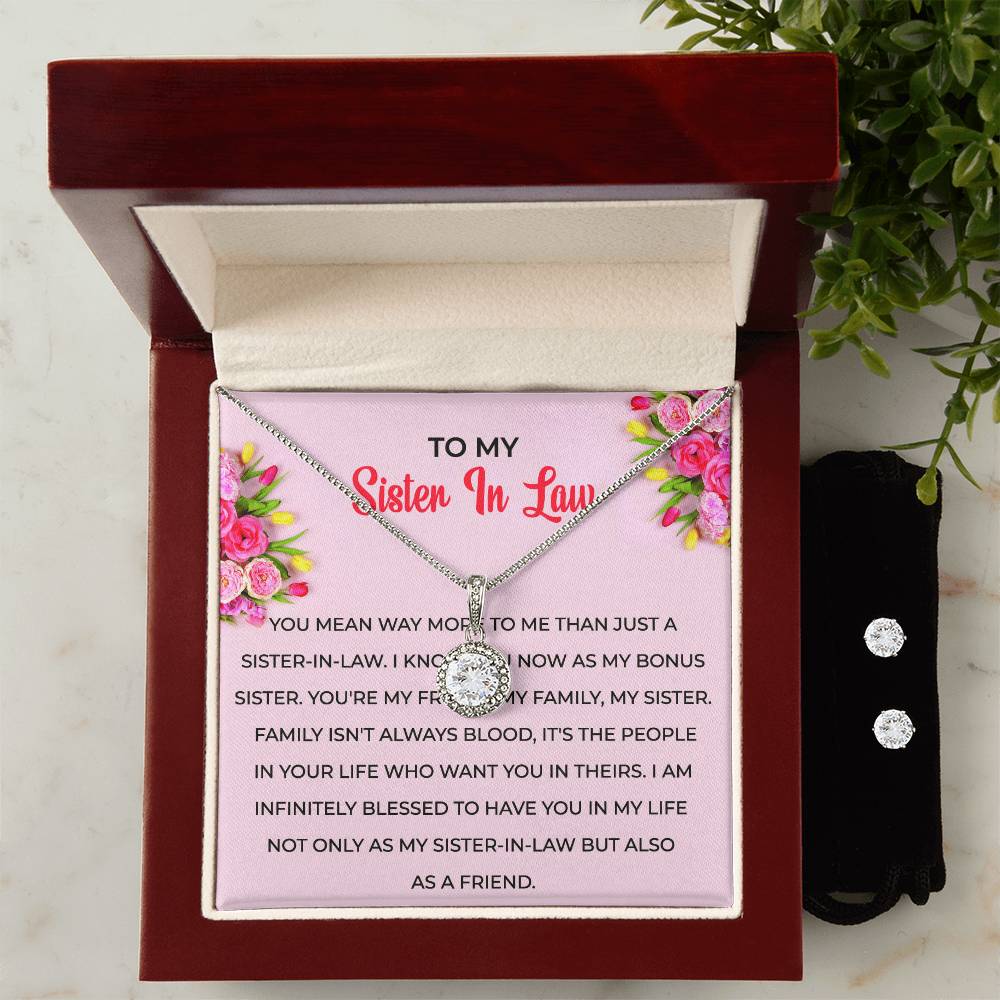 To My Sister-in-Law | Eternal Hope Necklace & Earring Set | Gift for Sister-in-Law
