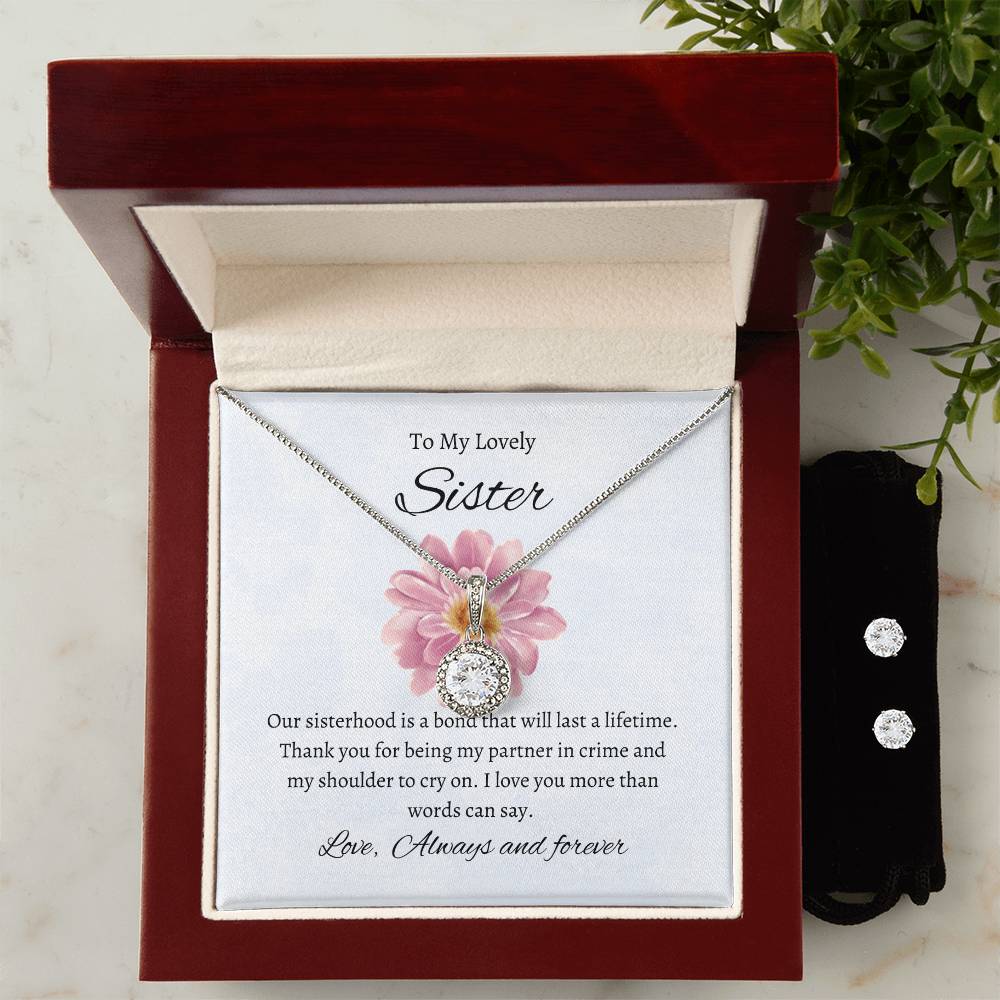 To My Lovely Sister – Sweet Hope Set | Necklace Gift For Sister