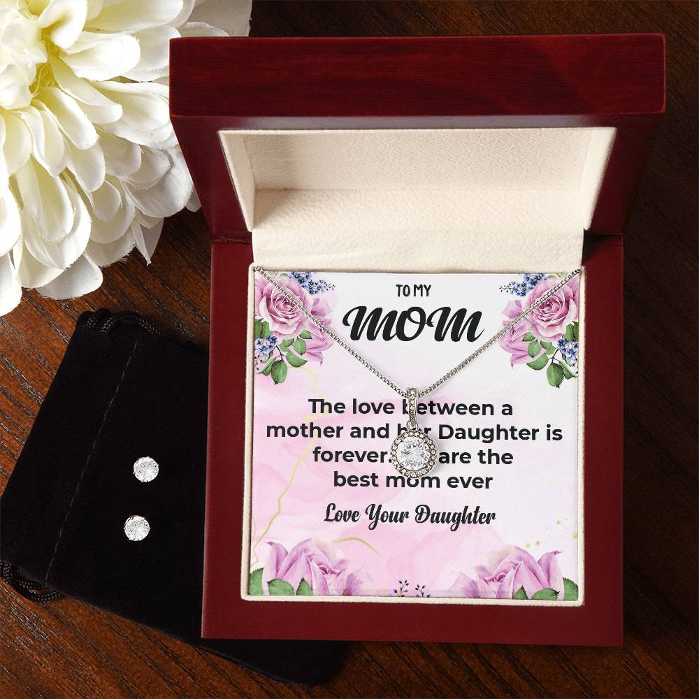 To My Mom | Heartfelt Eternal Hope Jewelry Set | A Gift for My Loving Mom | Necklace Gift For Mom