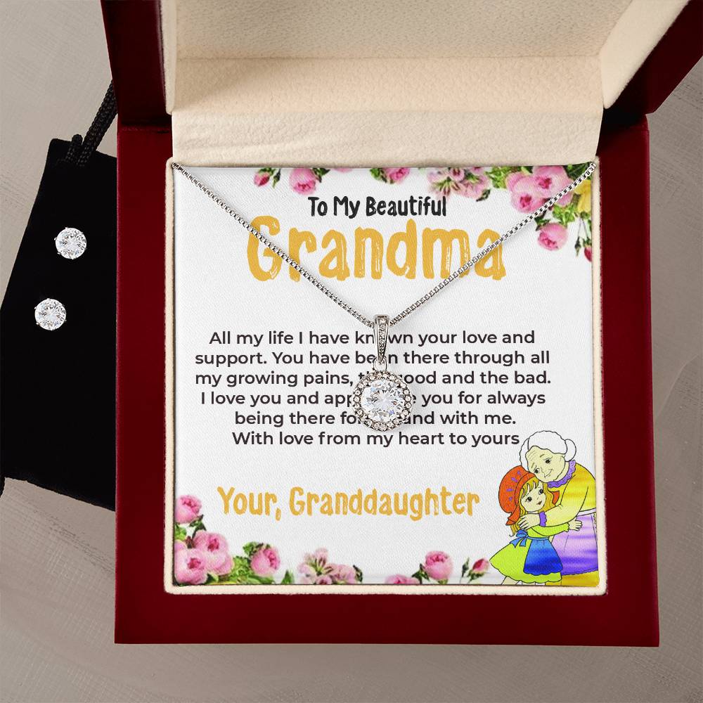 To My Beautiful Grandma | Eternal Hope Necklace Gift from Granddaughter | Gift for Grandma