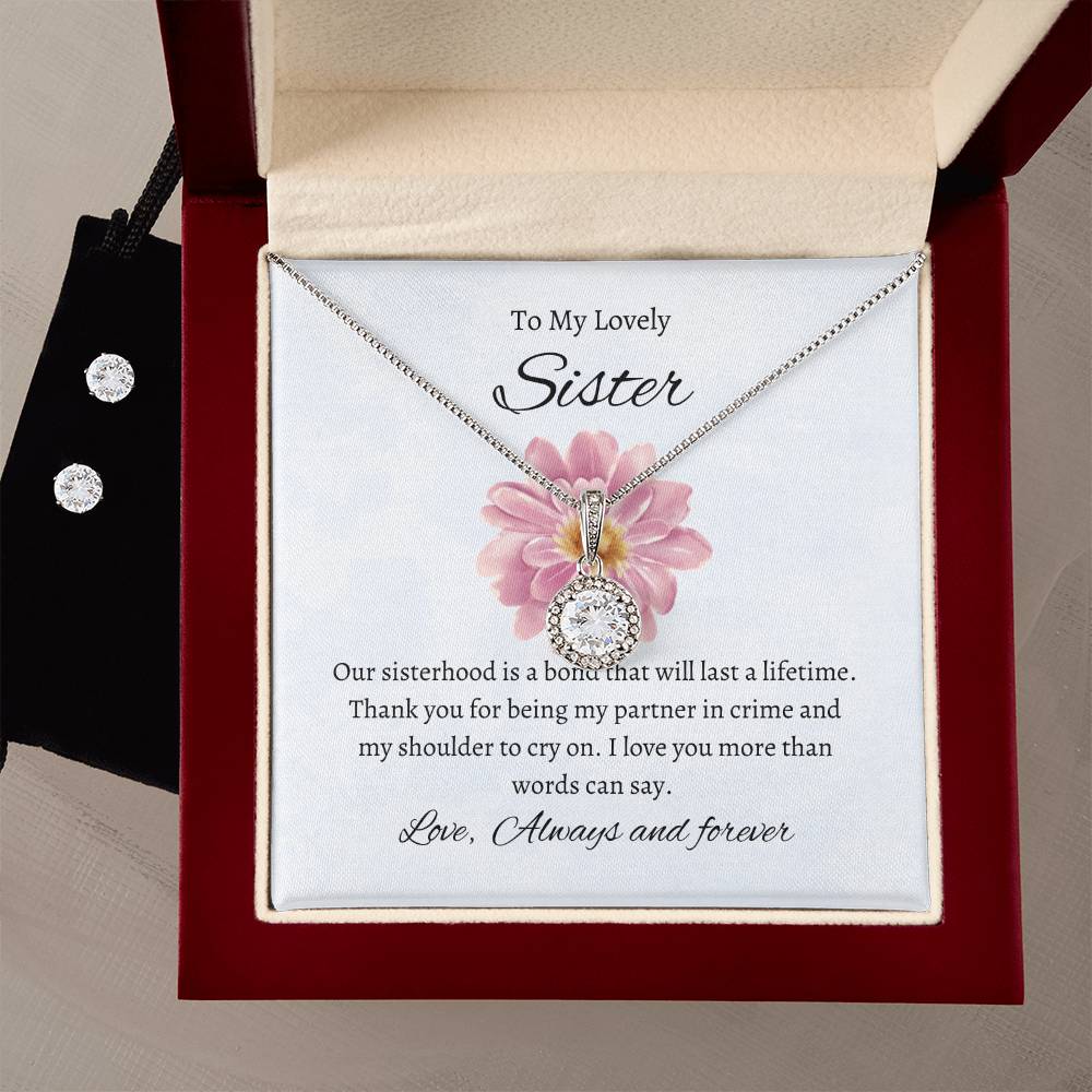 To My Lovely Sister – Sweet Hope Set | Necklace Gift For Sister