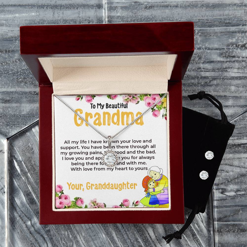 To My Beautiful Grandma | Eternal Hope Necklace Gift from Granddaughter | Gift for Grandma