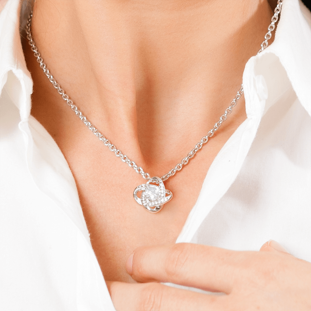 Elegant Love Knot Pendant Gift For Wife | Necklace For Her
