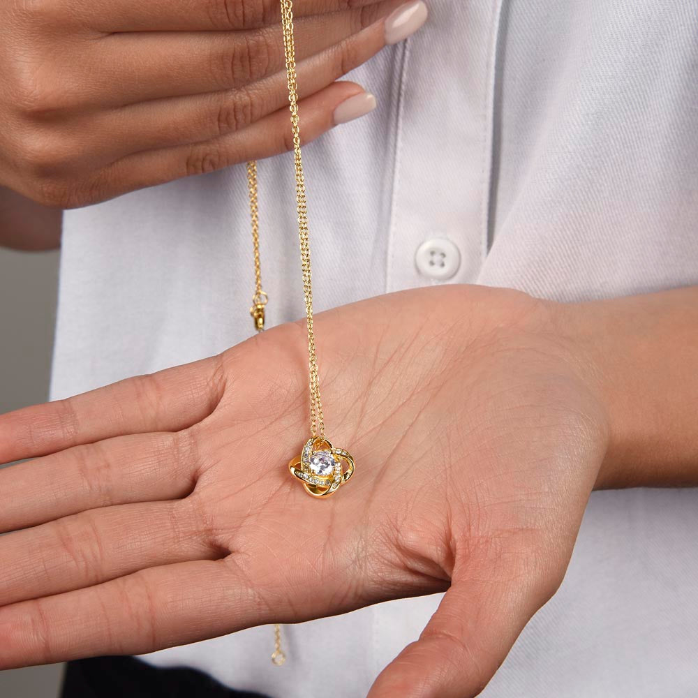 Elegant Love Knot Pendant Gift For Wife | Necklace For Her