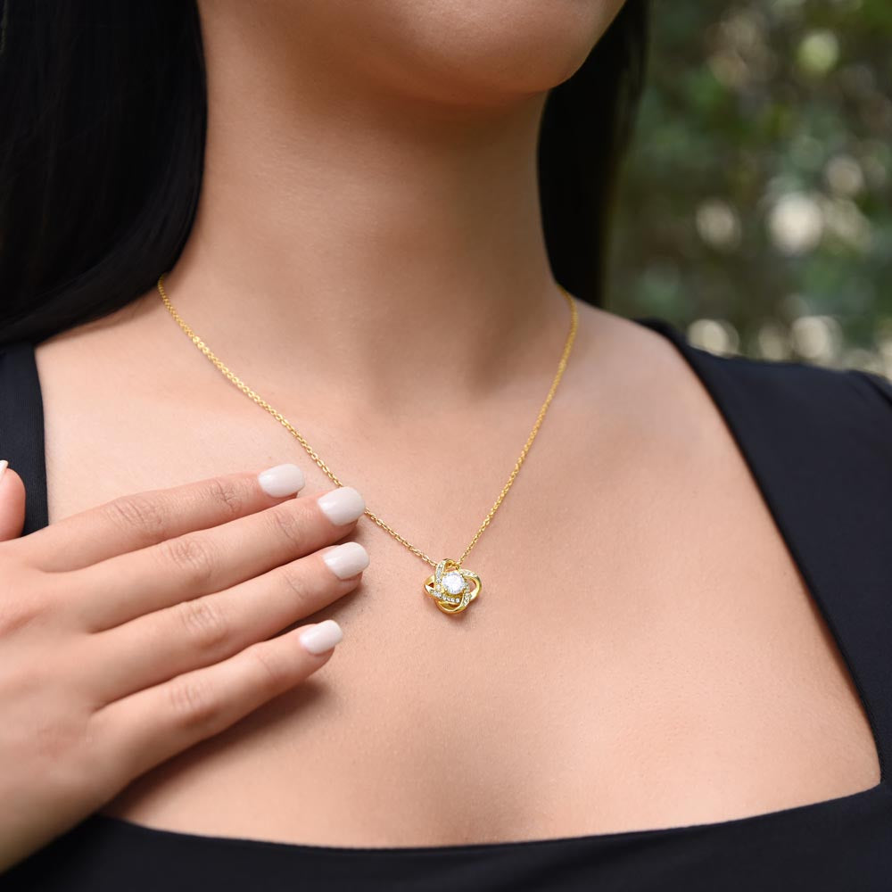 Elegant Love Knot Pendant Gift For Wife | Necklace For Her