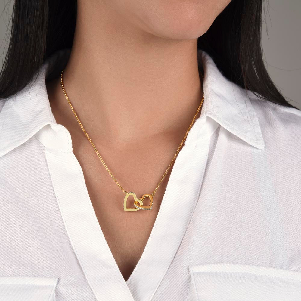 Friendship Necklace | Interlocking Hearts Necklace | Heartfelt Best Friend Necklace