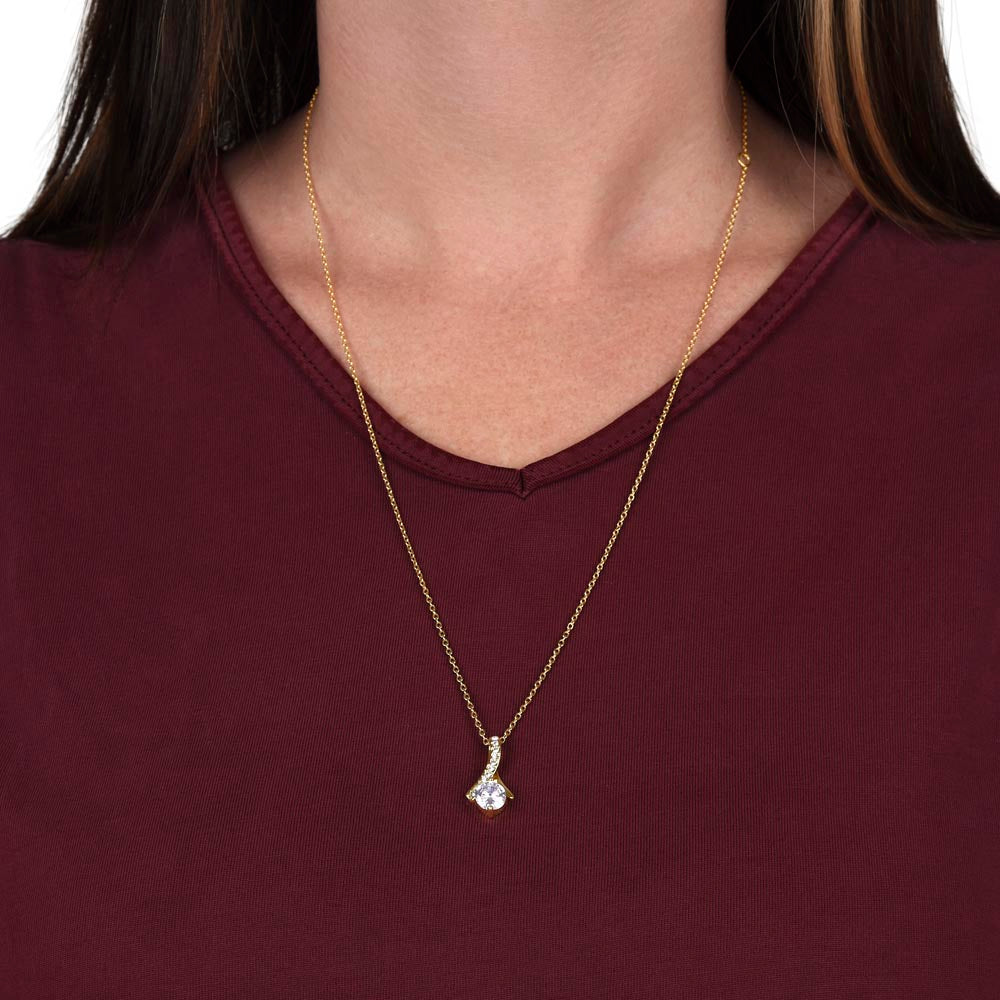 To My Auntie Necklace | Alluring Beauty Necklace Gift for Aunt (No Message Card) - SOUVMOUR