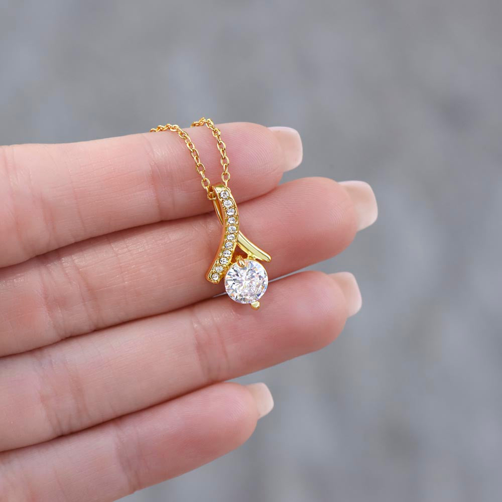 To My Auntie Necklace | Alluring Beauty Necklace Gift for Aunt (No Message Card) - SOUVMOUR