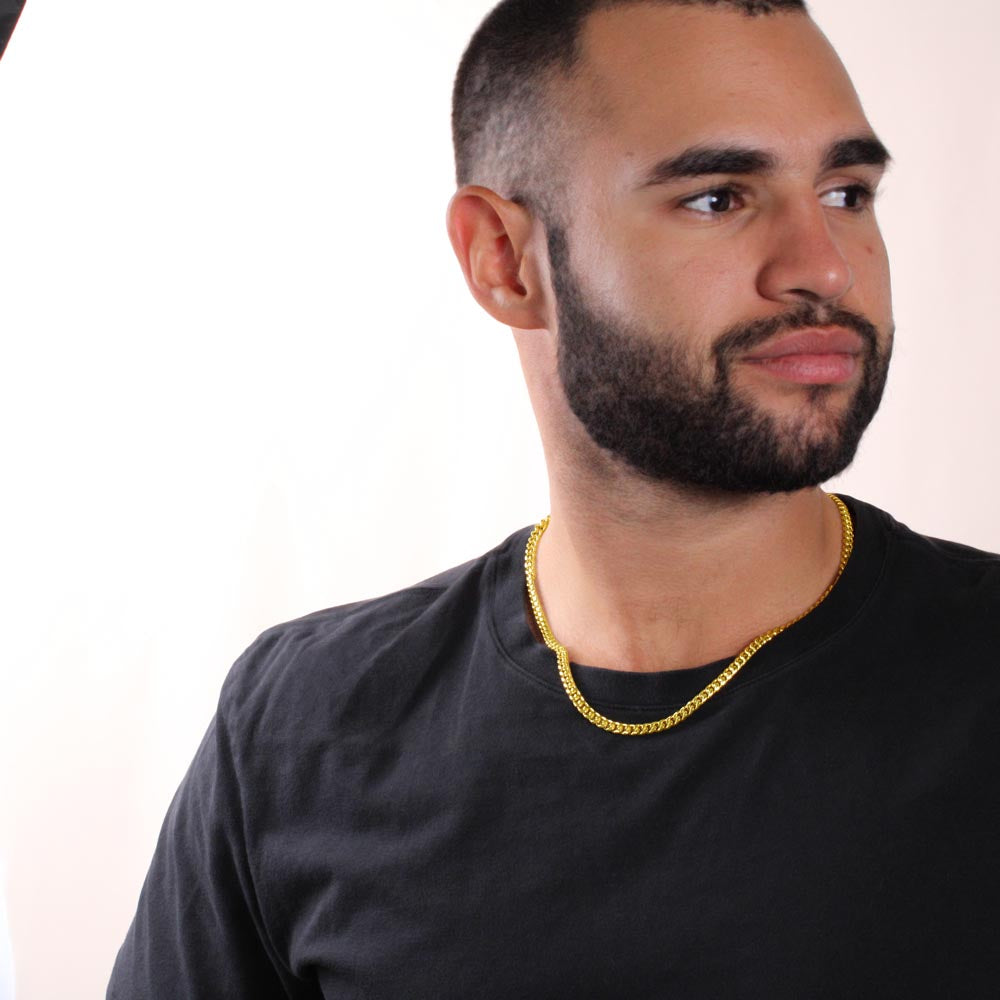 To My Handsome Husband Cuban Link Chain Necklace | Gift For Him | Gift For Any Occasion