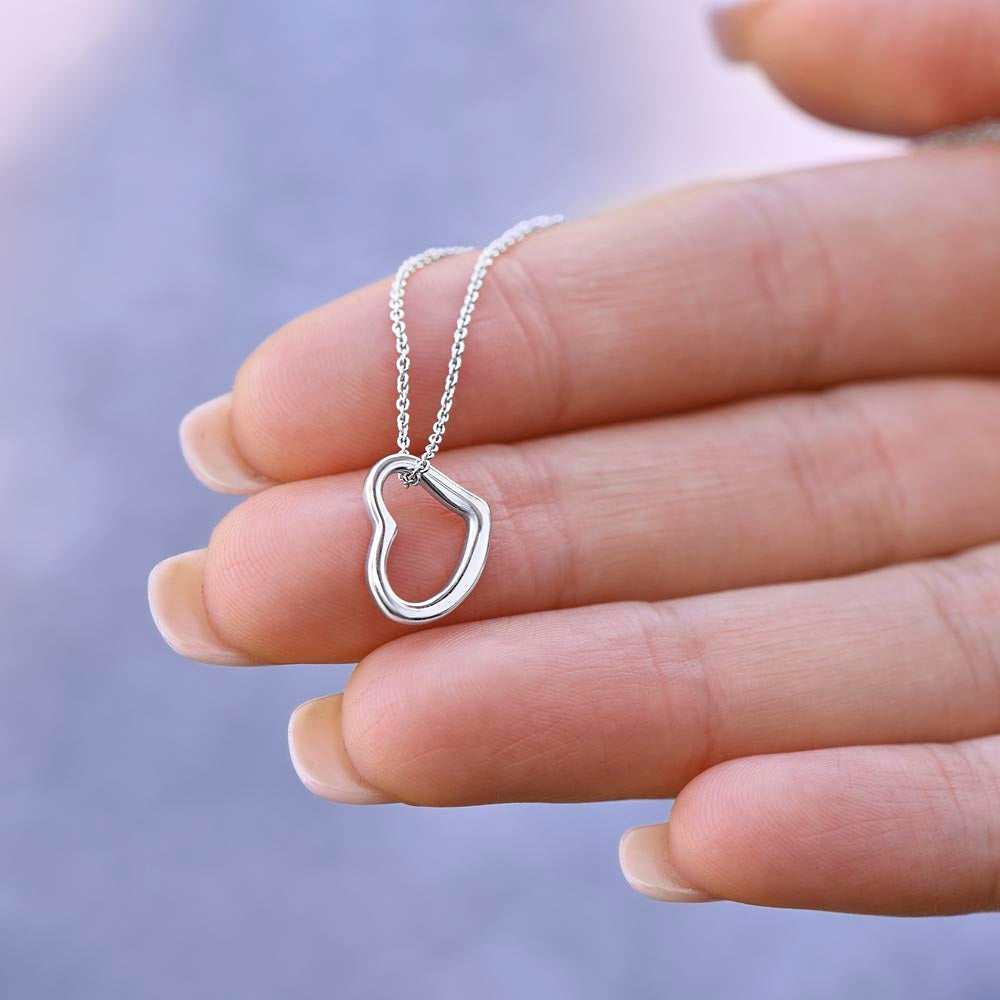 To My Auntie Necklace – Heartfelt Heart Necklace Gift for Aunt (No Message Card) - SOUVMOUR