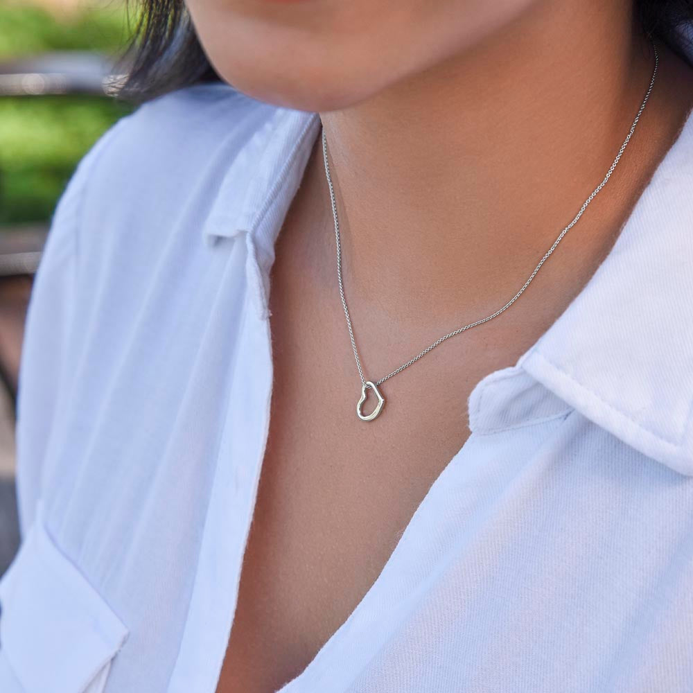 To My Auntie Necklace – Heartfelt Heart Necklace Gift for Aunt (No Message Card) - SOUVMOUR