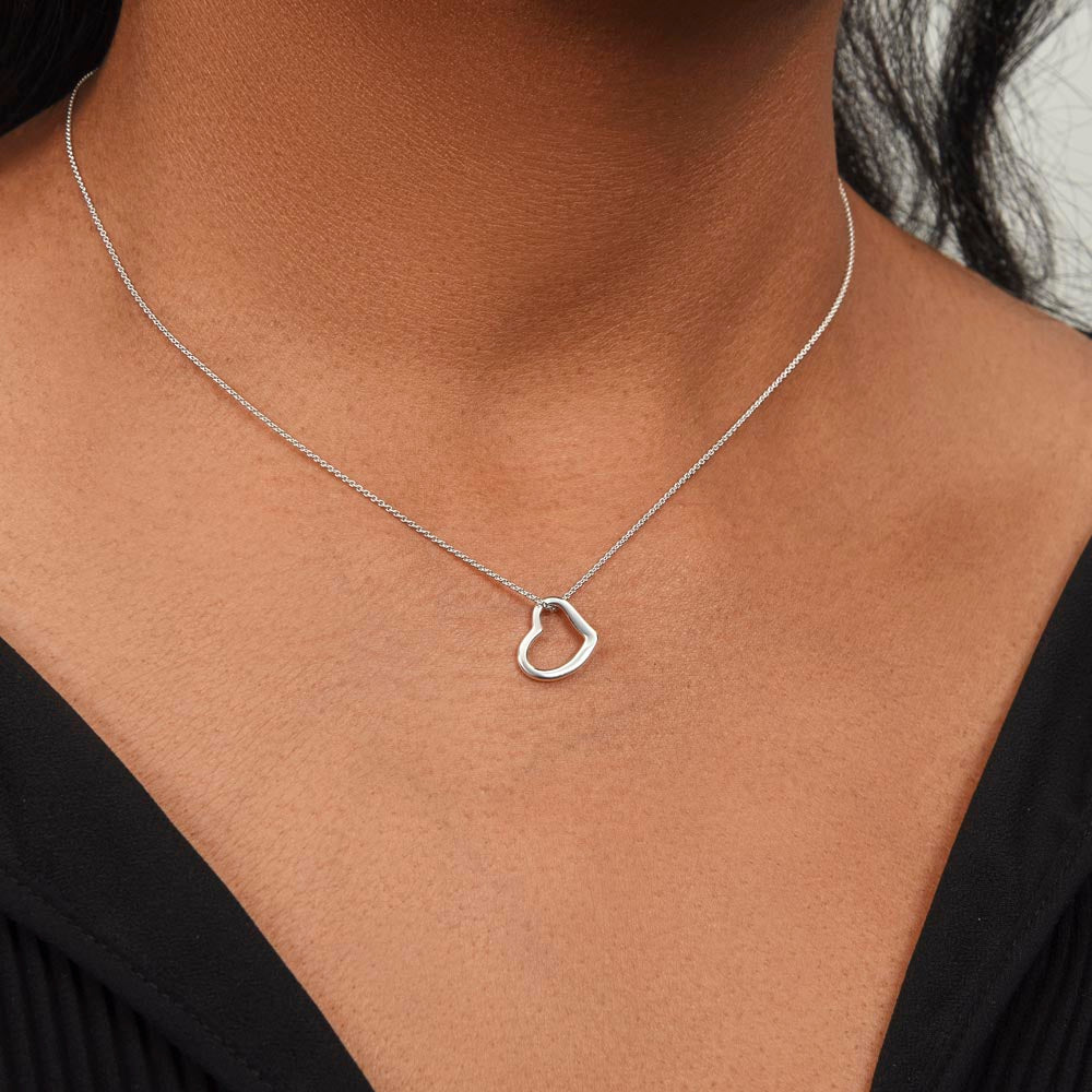 To My Auntie Necklace – Heartfelt Heart Necklace Gift for Aunt (No Message Card) - SOUVMOUR