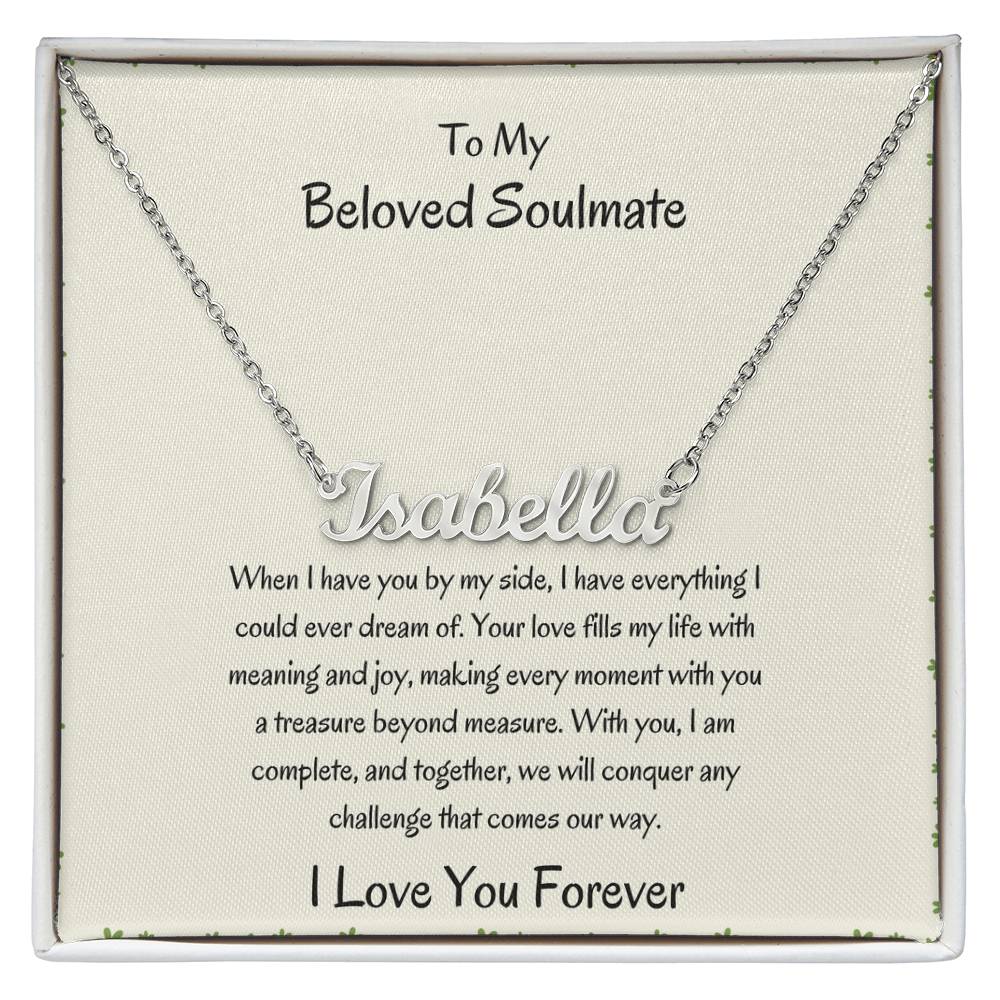 Custom Name Necklace For Girlfriend |To My Beloved Girlfriend - SOUVMOUR