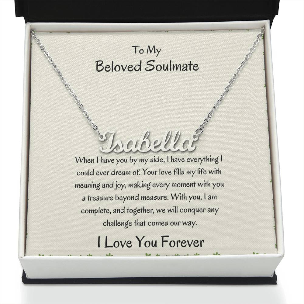 Custom Name Necklace For Girlfriend |To My Beloved Girlfriend - SOUVMOUR
