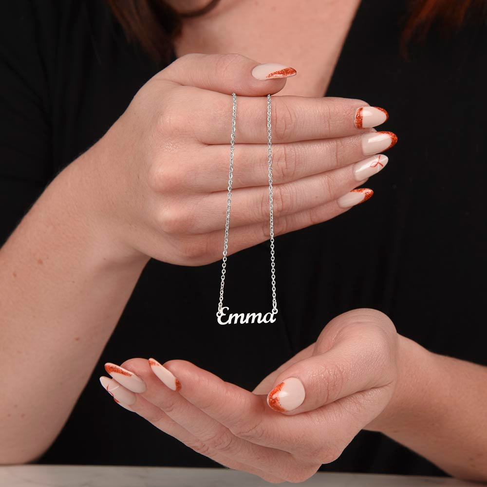 To My Special Goddaughter | Custom Name Necklace with Heartfelt Message Card