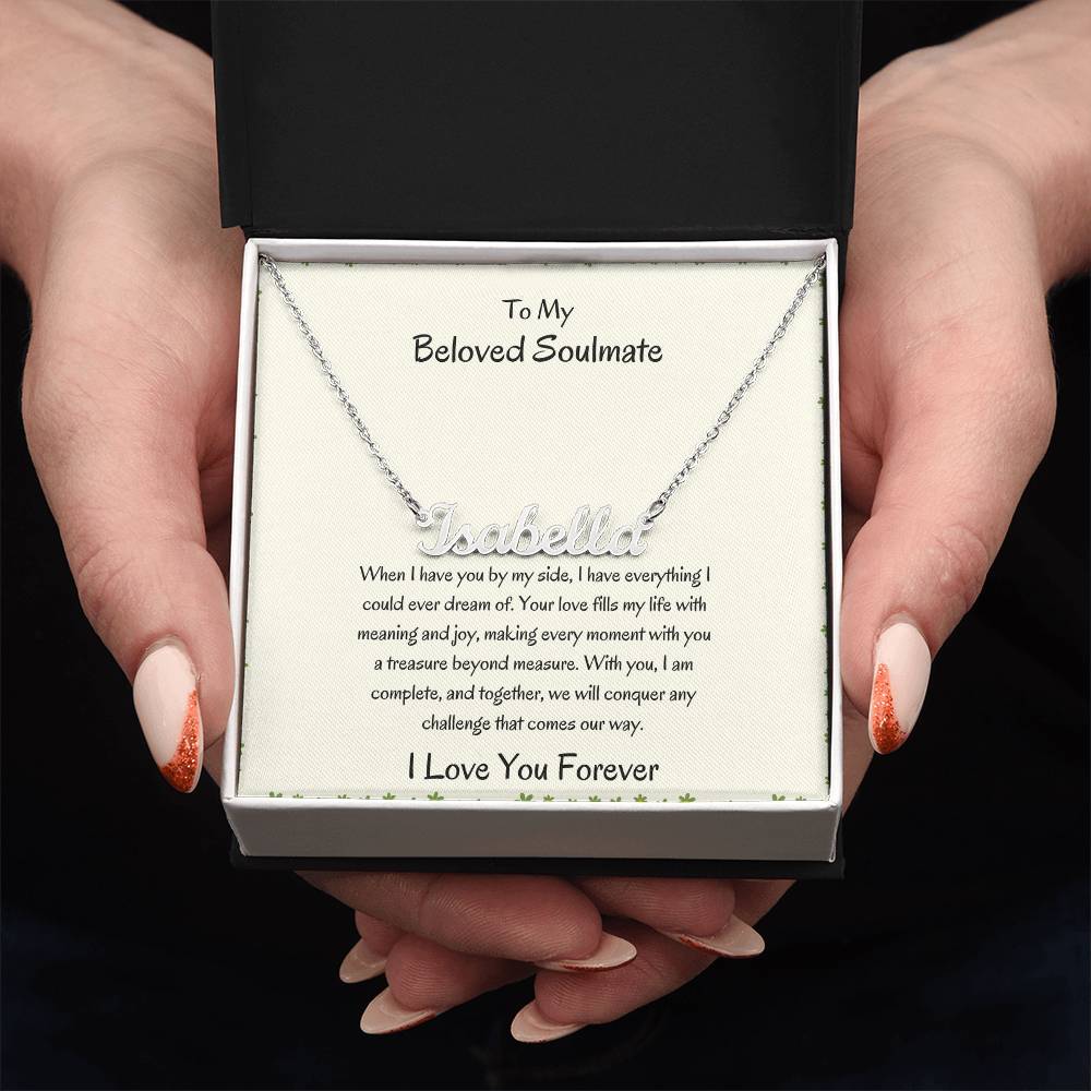 Custom Name Necklace For Girlfriend |To My Beloved Girlfriend - SOUVMOUR