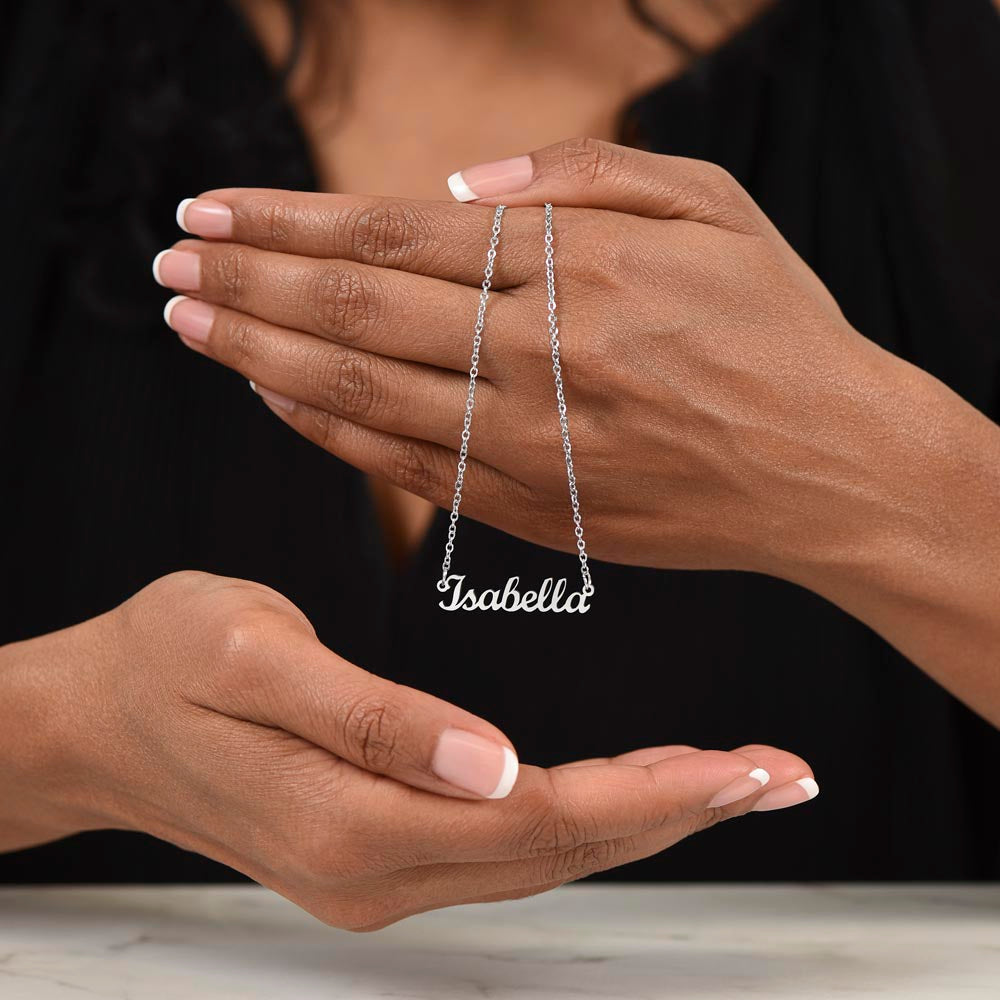 For the Best Mother-in-Law | Custom Name Necklace with a Loving Message