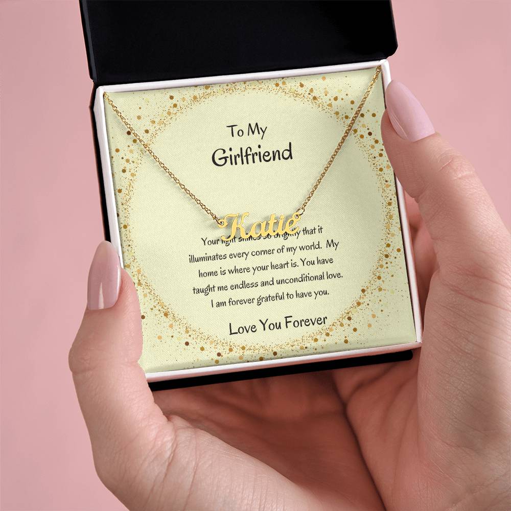 Custom Name Necklace For Girlfriend | Gift For Her Personalized Name Necklace For Her - SOUVMOUR