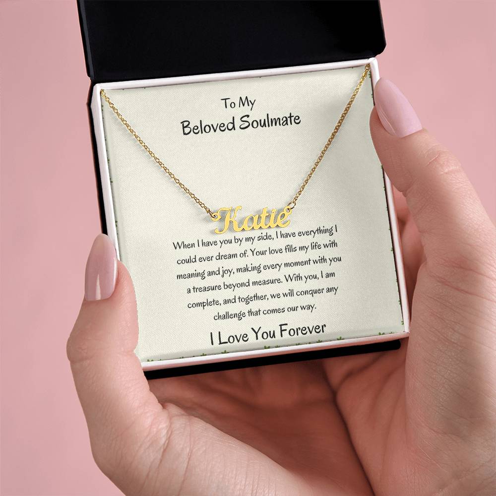 Custom Name Necklace For Girlfriend |To My Beloved Girlfriend - SOUVMOUR